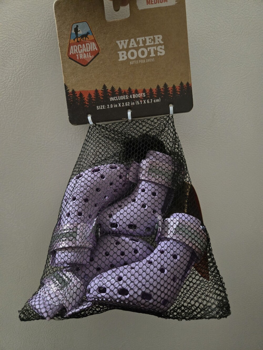 Arcadia Trail Dog Purple Water Boots New In Packaging Size: Medium